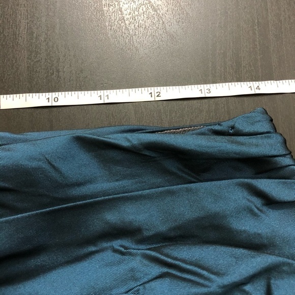 Lida Baday Formal Pencil Blue Green Skirt 4 - Picture 5 of 7